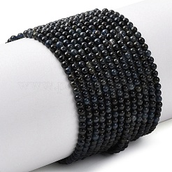 Натуральный голубой тигровый глаз бисер нитей G-Z116-A08-2mm