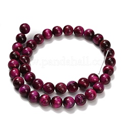 Природных тигровый глаз бисер нитей&nbsp;LS-G-F591-18-10mm-02