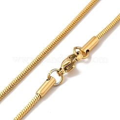 Ионное покрытие (ip) 304 нержавеющая сталь квадратные ожерелья-змейки&nbsp;STAS-A066-07-02G