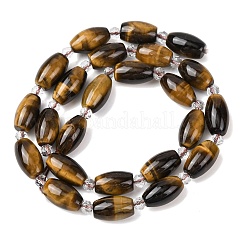 Природных тигровый глаз бисер нитей&nbsp;G-G453-C03-8x13mm