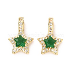 Латунные микро проложить кубического циркония подвески ZIRC-A023-08LG