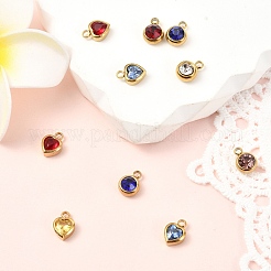 10 шт. 2 стиля подвески из нержавеющей стали 304 со стразами&nbsp;STAS-YW0002-94