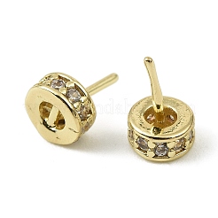 Латунные микропейв прозрачные кубические циркониевые шпильки KK-C107-12G