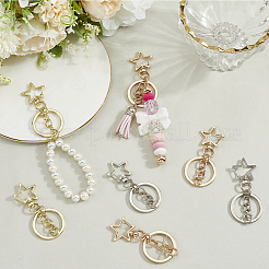 18 шт. 3-х стильные застежки из сплава для брелка&nbsp;KEYC-SP0001-49D