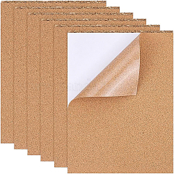 BENECREAT 8 Pack Self-Adhesive Cork Rectangle Insulation Cork Sheets for Floors, Walls, DIY, Die Cutting, Craft Projects 21x30cm(8.26x11.81inch)