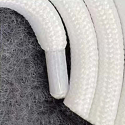 Tour de cou en polyester ajustable et amovible, avec des pads transparents pour la plupart des smartphones, blanc, 160x0.6 cm