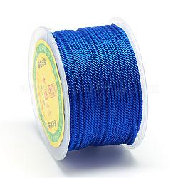 ナイロン糸  ミラノコード/ツイストコード  ブルー  1.5~2mm  約54.68ヤード（50m）/ロール