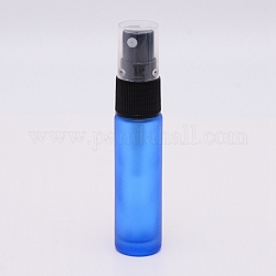 Leere tragbare Glassprühflaschen, Feinnebelzerstäuber, mit abs Staubkappe, nachfüllbare Flasche, Verdeck blau, 2x9.65 cm, Kapazität: 10 ml