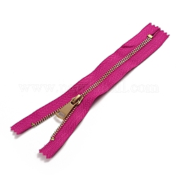 Accessori d'abbigliamento , cerniera chiusa in nylon, componenti per cerniera lampo, rosso viola medio, 225x33x2.5mm