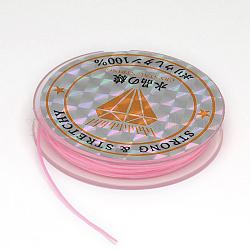 Filo di cristallo elastico piatto, Fili di filo di corda, viola, 0.8mm, circa 10.93 iarde (10 m)/rotolo