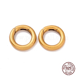 925 пружинные кольца из стерлингового серебра, античное золото , 12x2.5 мм, внутренний диаметр: 7.5 мм