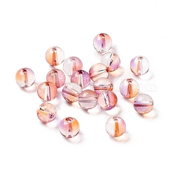 Perles en verre, ronde, Sandy Brown, 8mm, Trou: 1.4mm