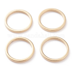 Латунные соединительные колечки, долговечный, круглые кольца, реальный 24k позолоченный, 12x1 мм, внутренний диаметр: 10 мм