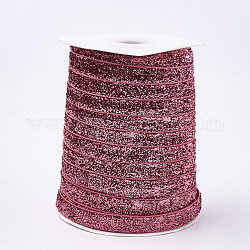 Glitter sparkle ribbon, Polyester- und Nylonband, Licht Korallen, 3/8 Zoll (9.5~10 mm), etwa 50 yards / Rolle (45.72 m / Rolle)