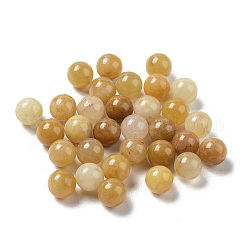 Perles de sphère de citrine naturelle, perle ronde, sans trou, 6~6.5mm