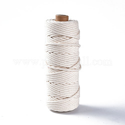 コットン糸  マクラメコード  装飾的な糸のスレッド  DIYの工芸品について  ギフトラッピングとジュエリー作り  古いレース  3mm  約54.68ヤード（50m）/ロール