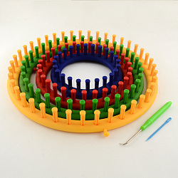 糸コード編み機用のプラスチックリリヤン織機  ミックスカラー  310x310x50mm  6個/セット