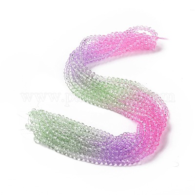 Прозрачные стеклянные бусины&nbsp;GLAA-L045-01A-03-1