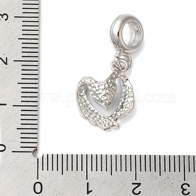 Подвеска из сплава с кристаллами и стразами в европейском стиле PALLOY-S189-36P-1