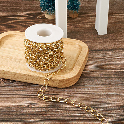 Декоративные цепи алюминиевые скрученные цепи обуздать цепи CHA-TA0001-07G-1