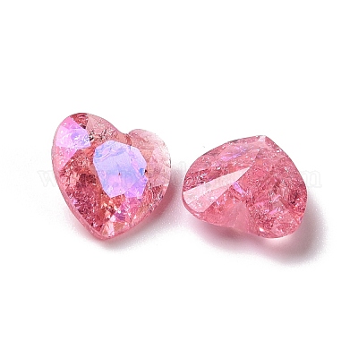 Стеклянные кабошоны со стразами в стиле лунного света RGLA-J015-B-209IO-1