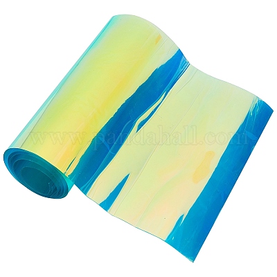 Wholesale GORGECRAFT PVC Holographic Sheet Transparent Iridescent