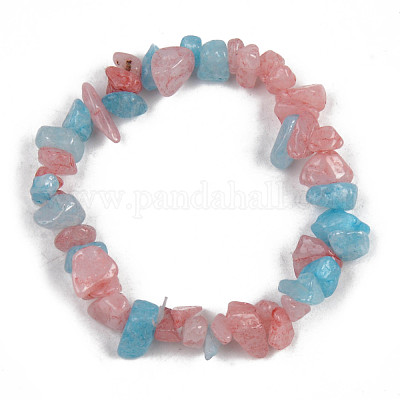 Браслеты унисекс с чипом из натурального белого нефрита BJEW-S143-12-1-1