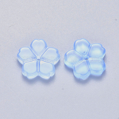 Прозрачные стеклянные шарики с одной лицевой краской GLAA-S190-006B-01-1