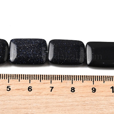 Синтетический синий авантюрин бисер нитей G-S386-A16-1