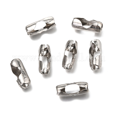 5 Silver Ball Chain Connectors 