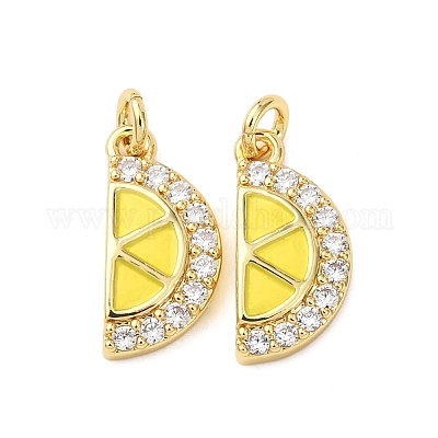 Латунные микро проложить кубического циркония подвески KK-D019-26G-1