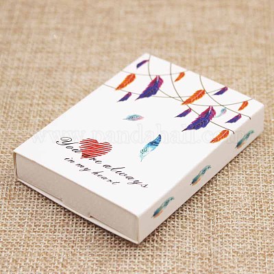 Картонные коробки из крафт-бумаги и ювелирные изделия с ожерельем CON-L016-A01-1