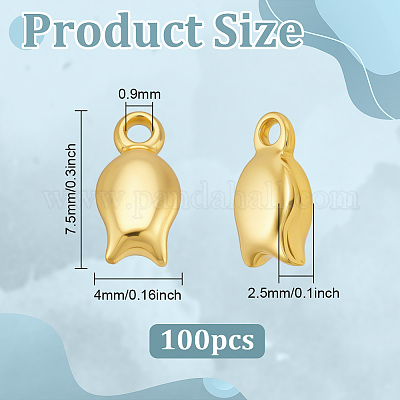 100 шт. латунный удлинитель цепи&nbsp;KK-BC0015-41-1