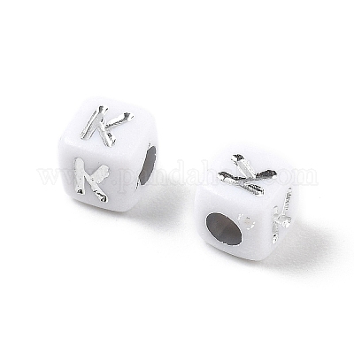 Непрозрачные акриловые бусины OACR-D282-06K-1