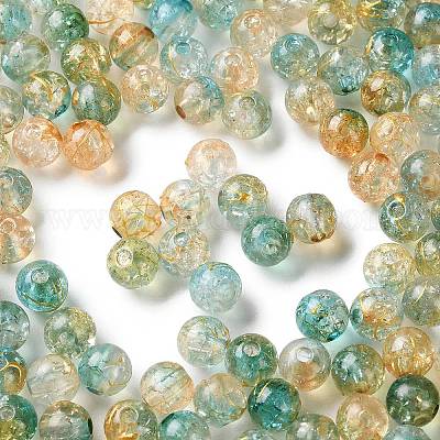 Прозрачных бусин акриловые треск DACR-D300-01A-8mm-1