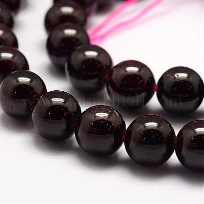 Натуральный гранат шарик нити G-P217-33-10mm-1