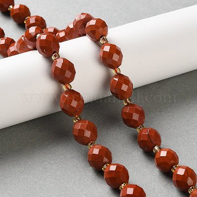 Натуральные красные яшмы бусы пряди G-N342-149A-03-1