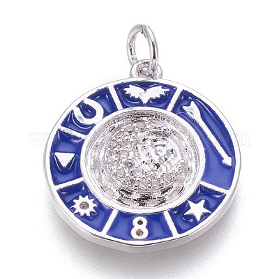 Латунь эмаль подвески KK-O113-07A-P-1