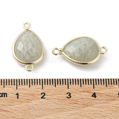 Соединители звеньев натурального амазонита G-L514-015E-1