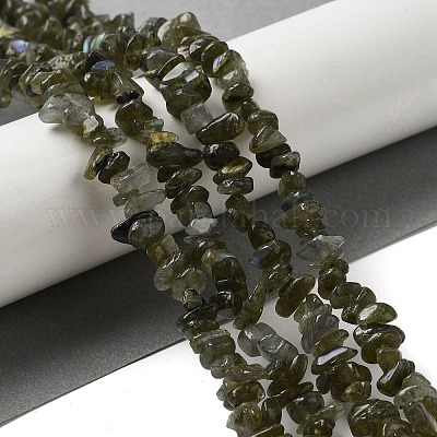 Природные лабрадорита бисер нитей G-F771-B01-01-1