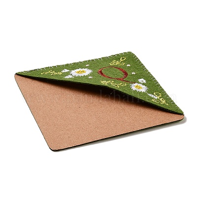 4 шт. персонализированные закладки-уголки с вышивкой вручную JX587Q-1