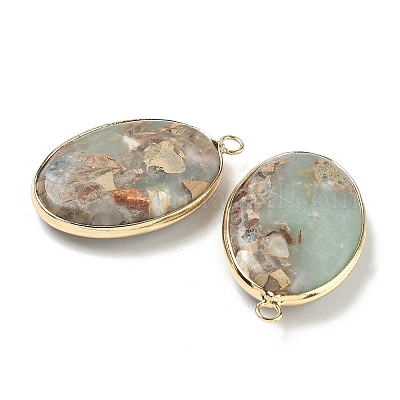 Подвески из окрашенной синтетической императорской яшмы G-D337-03A-G-1