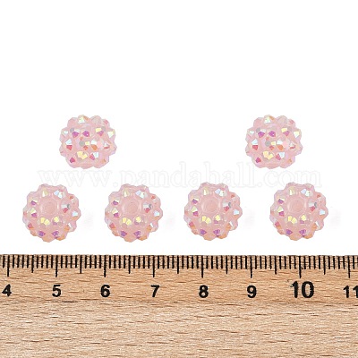 AB-цвет смолы горный хрусталь бисер RESI-S315-10x12-19-1