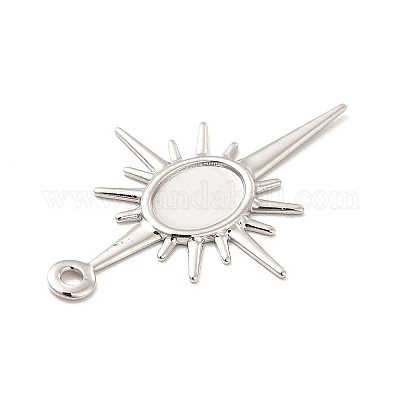 Наберешь металлизации сеттинги кабошон латунь подвесные KK-E067-29P-1