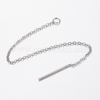 Фурнитура для сережек-гвоздиков из нержавеющей стали 304 STAS-H434-58P-1