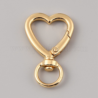 Поворотные застежки-крючки в форме сердца из цинкового сплава FIND-WH0126-344KCG-1