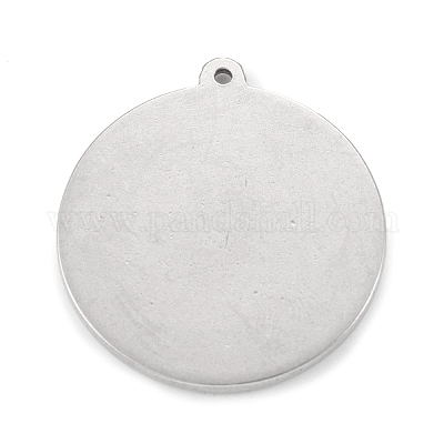 Подвеска-кабошон из нержавеющей стали 304 STAS-F287-44P-1