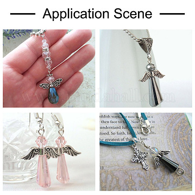 1 коробка 200шт 10 стиля крыло / бабочка бусины из сплава в тибетском стиле TIBEB-TA0001-25-1