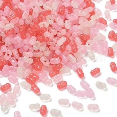 Светящиеся прозрачные акриловые бусины LACR-D009-01D-1