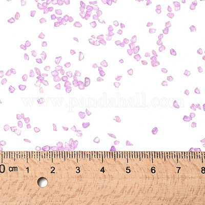 Прозрачная гальваническая поделка из измельченного стекла GLAA-F123-04-1